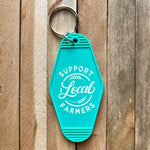 SUPPORT LOCAL FARMERS - Turquoise Vintage Motel Keychains