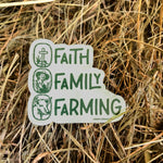 FAITH FAMILY FARMING Sticker Decal