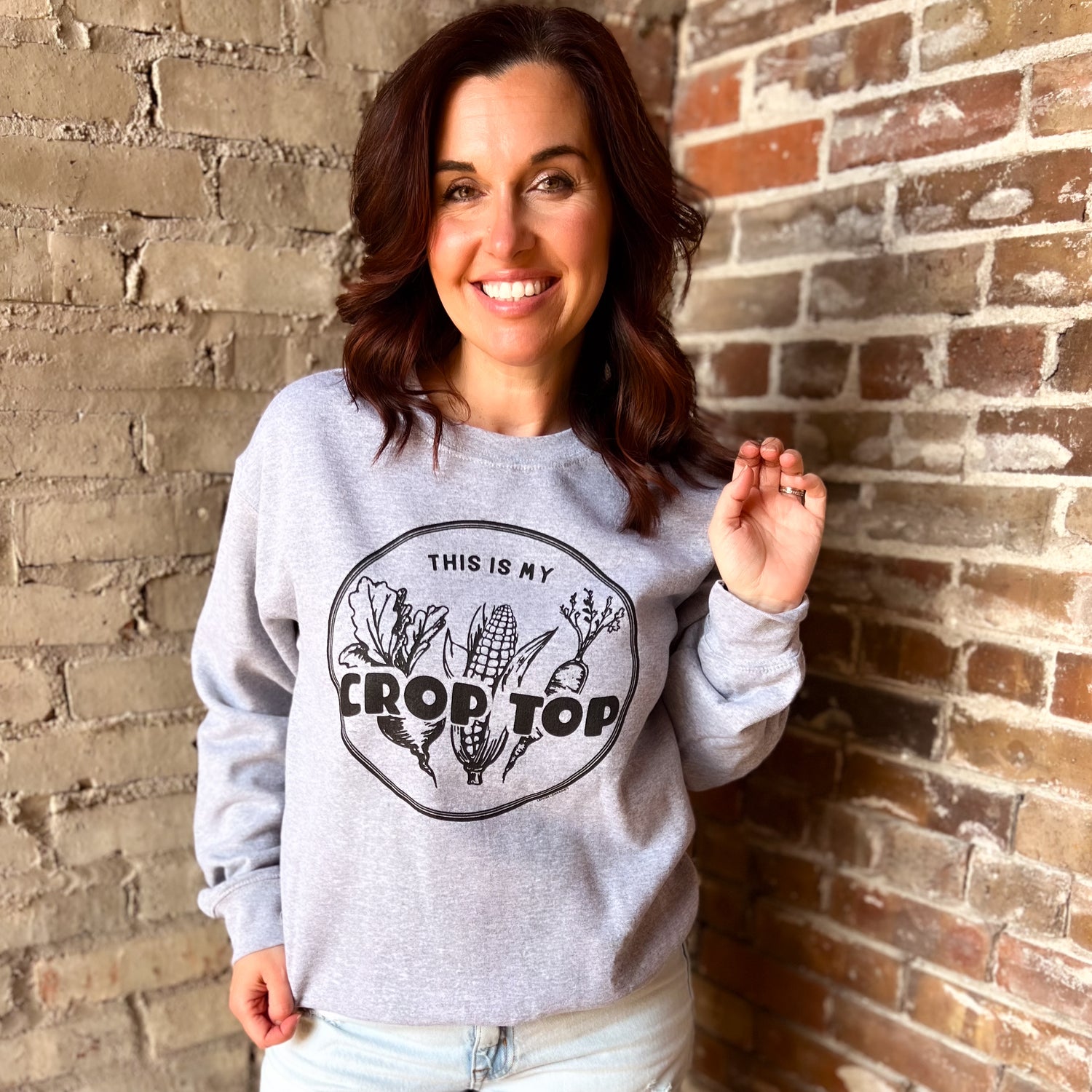 CROP TOP - Crewneck Sweatshirt