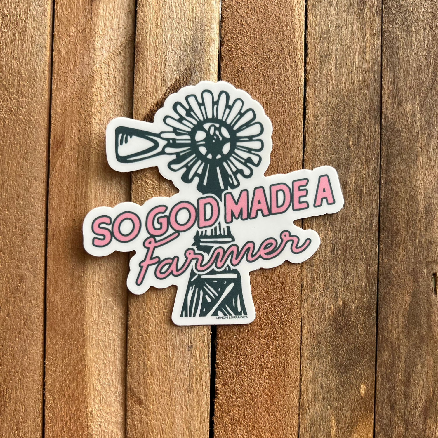 SO GOD MADE FARMER Sticker Decal