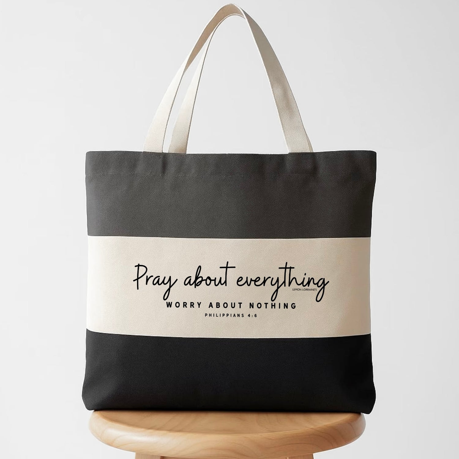 PRAY ABOUT EVERYTHING - Canvas Tote